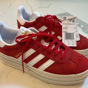 Adidas Gazelle Bold Red Sneakers Rare
